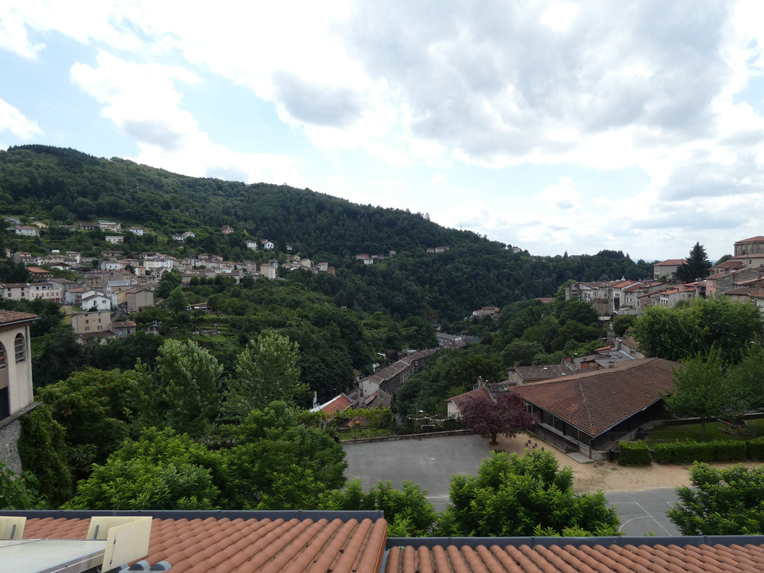 Thiers, vue sur la vallée de la Durolle depuis la place Antonin-Chastel – Maison Mouche