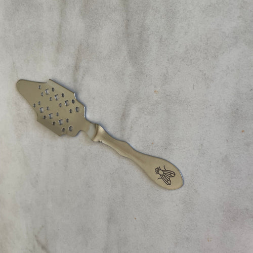 Cofanetto regalo L'Heure verte: cucchiaio in acciaio inox, bicchiere soffiato e guida