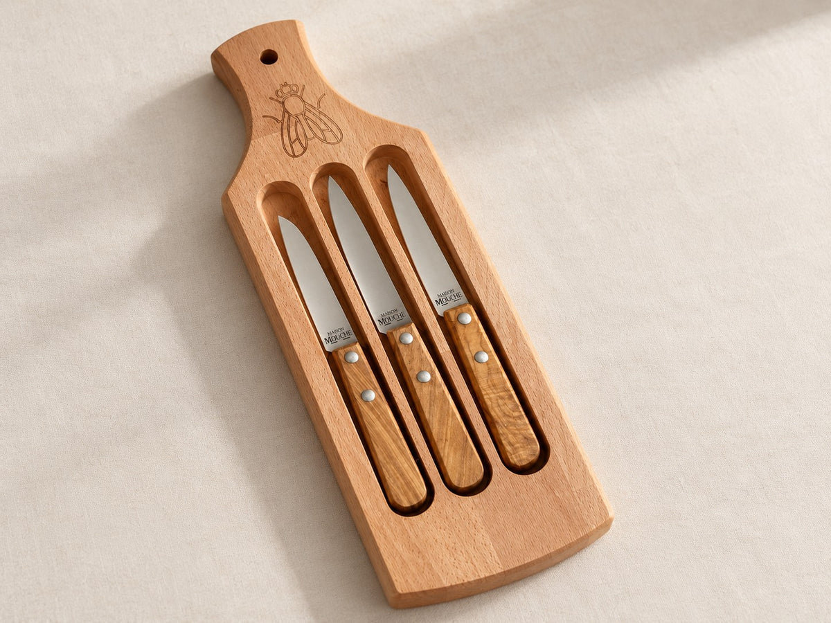Planche & 3 couteaux de Thiers – Maison Mouche